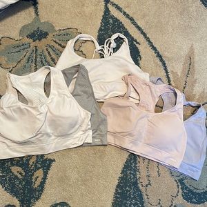 5 sports bras all size XL